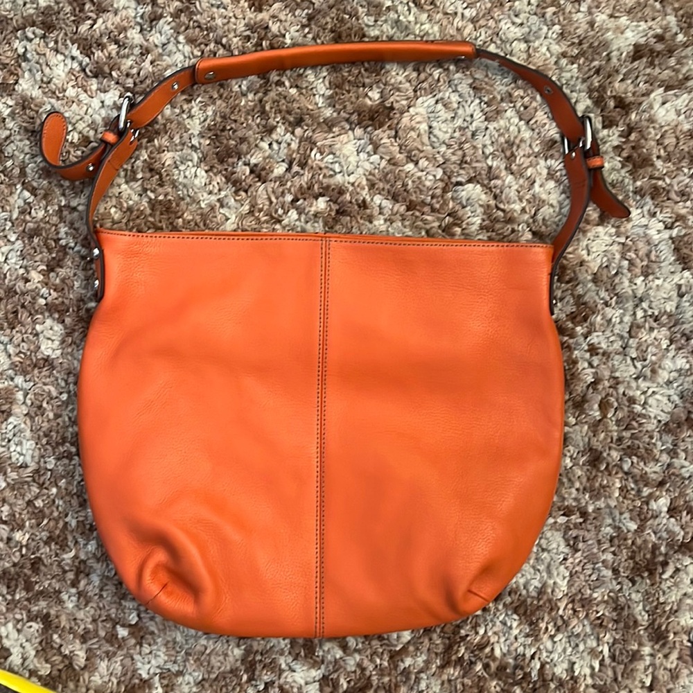 TIGNANELLO  Leather Handbag in Orange